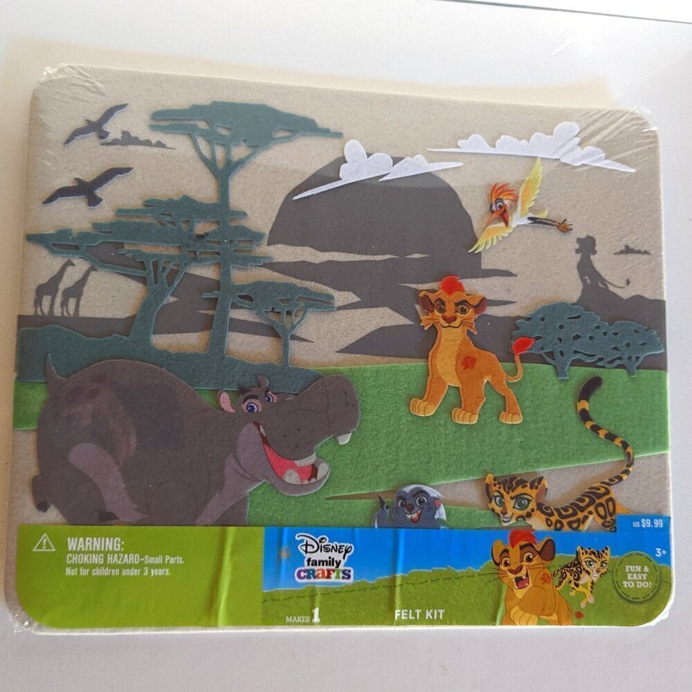 NWT Lion King Felt Kit Disney Family Crafts Michael's Darice Kids Collectible